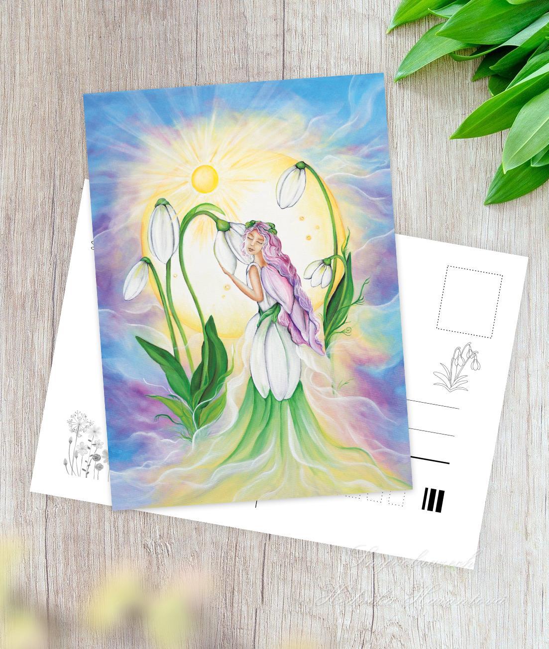 Jarní pohlednice - Sněženka - Obrázek 2