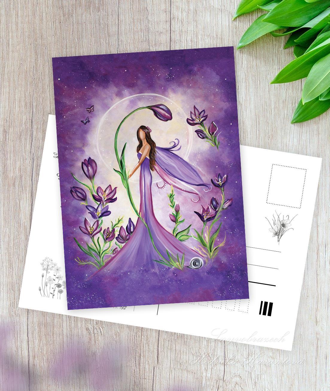 Jarní pohlednice - Krokuska