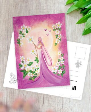 Jarní pohlednice - Sasanka