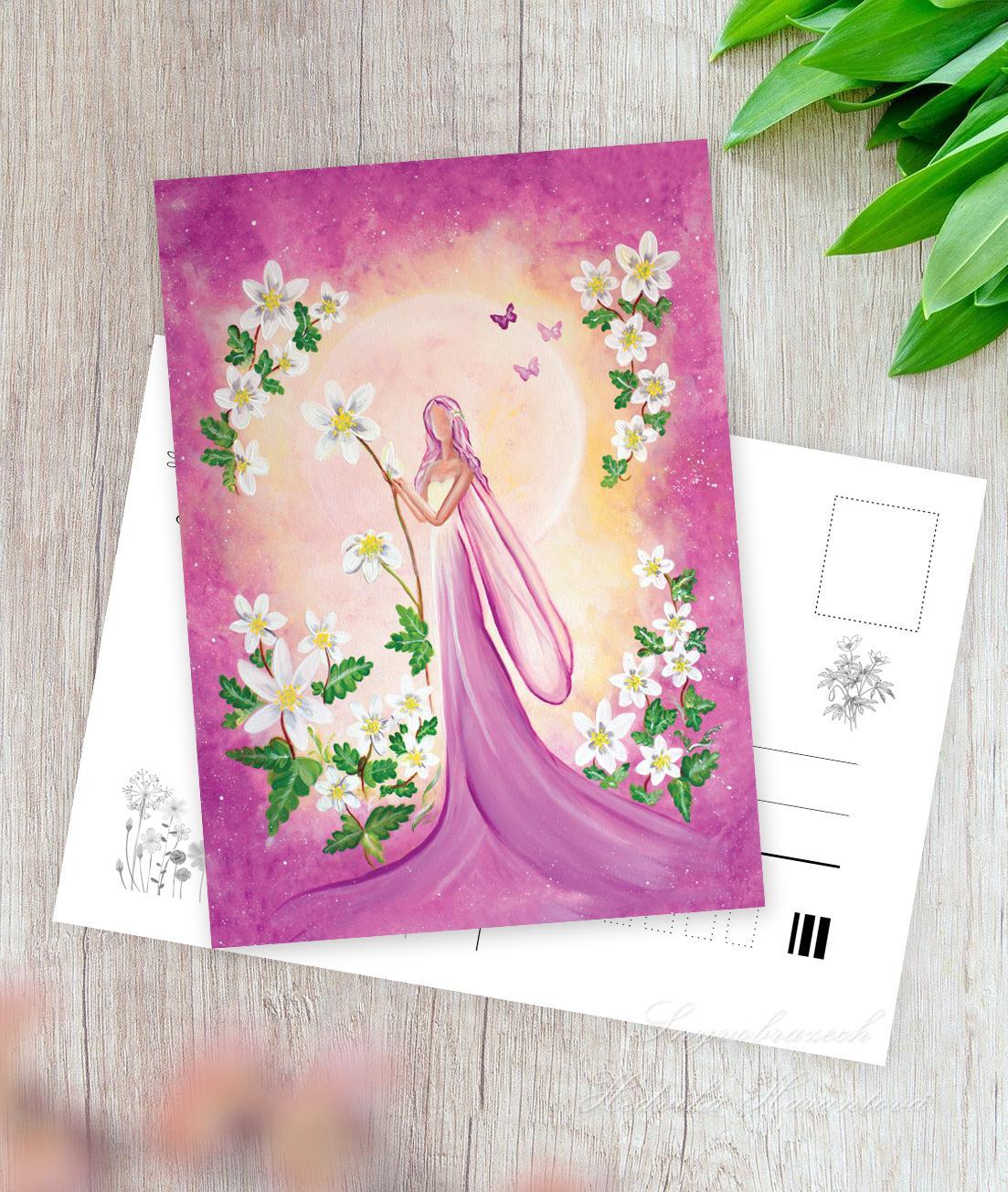 Jarní pohlednice - Sasanka