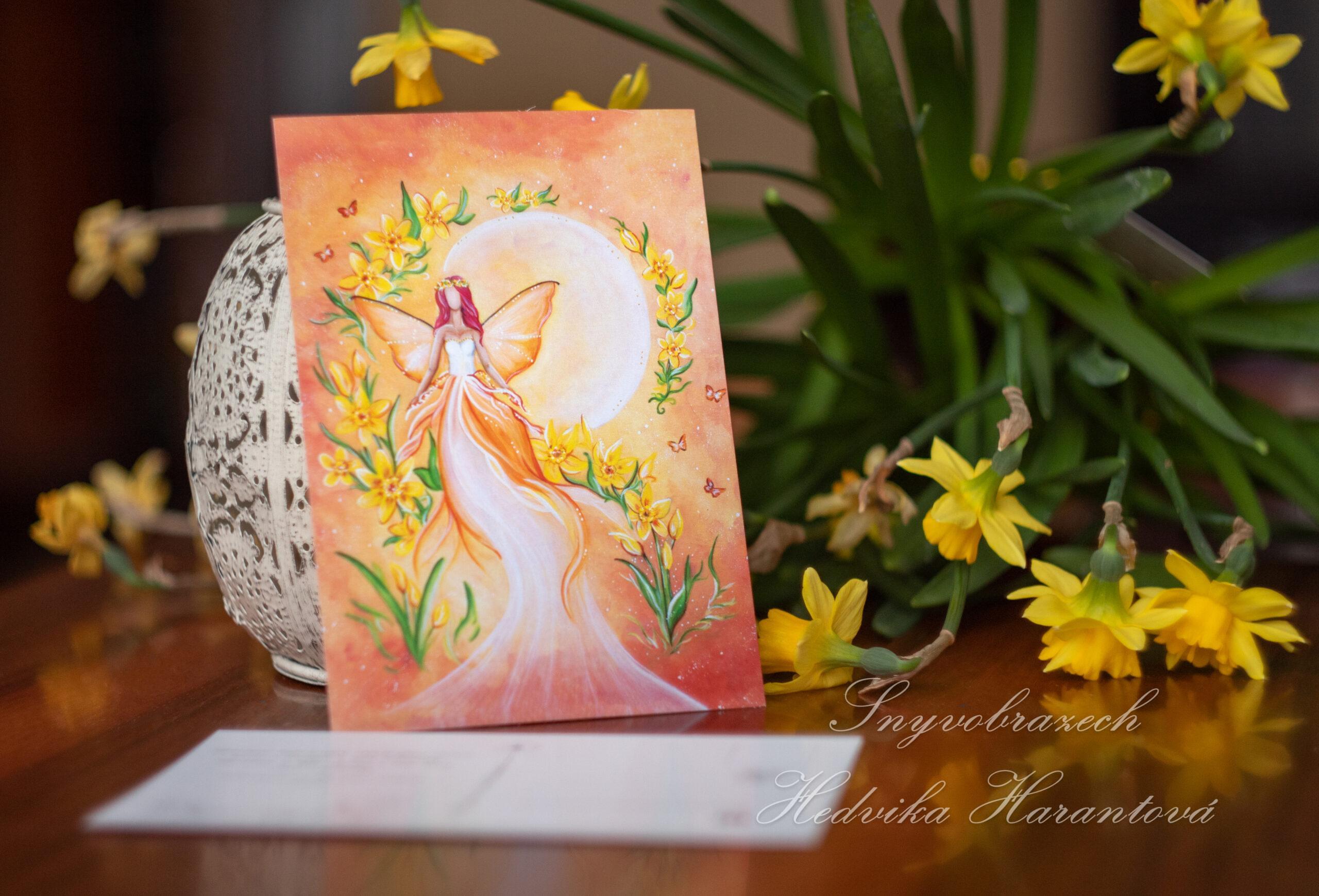 Jarní pohlednice - Narciska - Obrázek 4