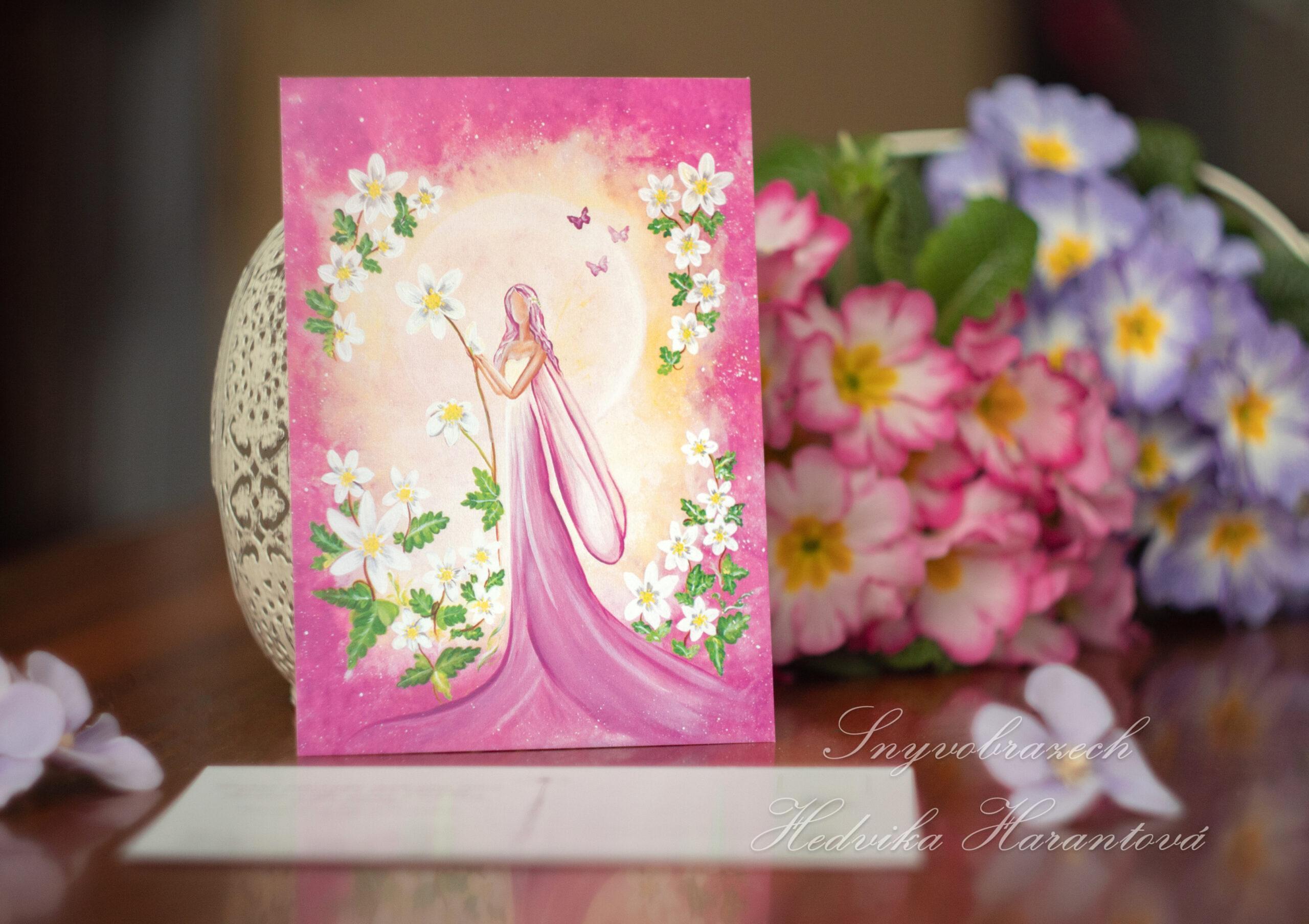 Jarní pohlednice - Sasanka - Obrázek 2