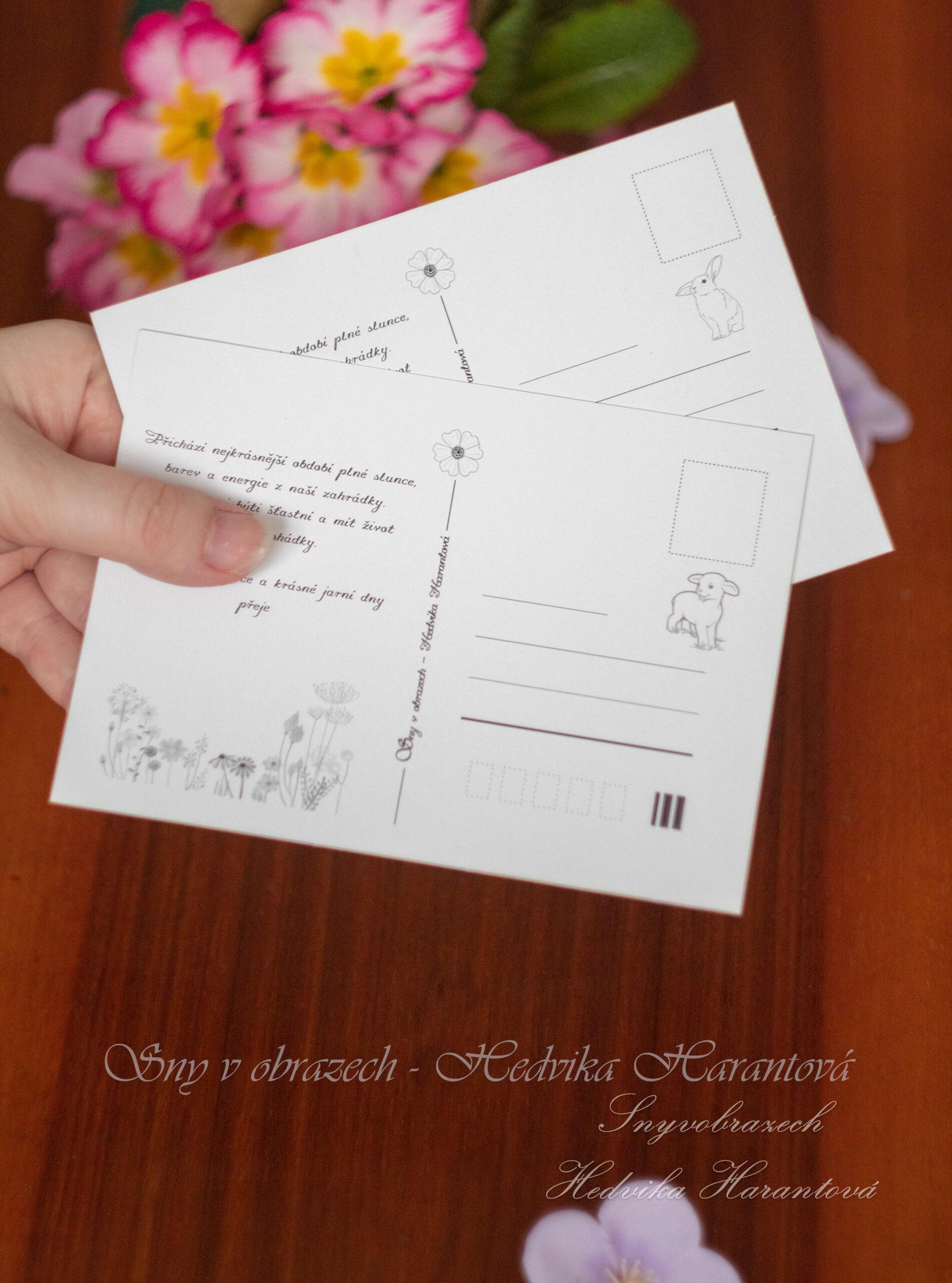 Velikonoční pohlednice - Beránková víla - Obrázek 2