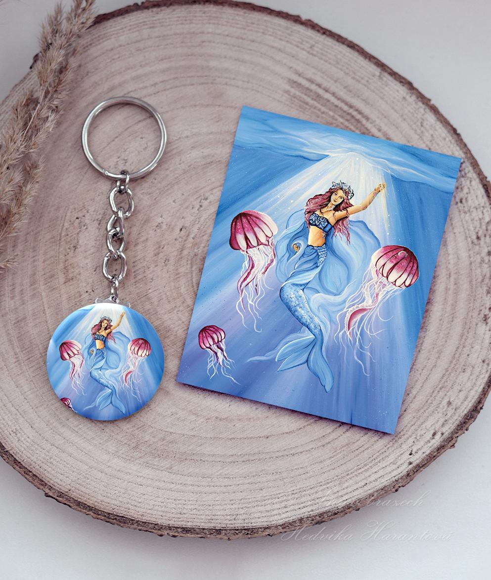 Mořská panna - klíčenka