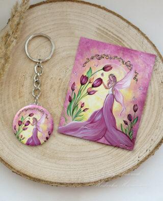 Tulipánová víla - klíčenka