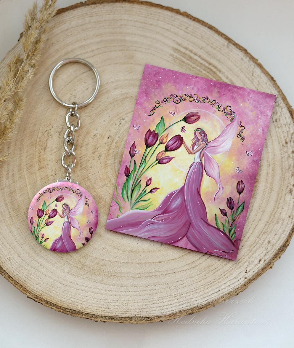 Tulipánová víla - klíčenka