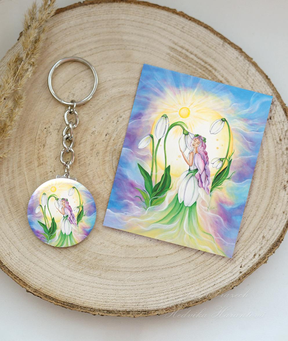 Sněženka - klíčenka