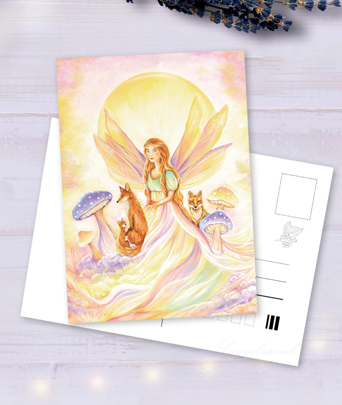 Pohlednička - Lištičky