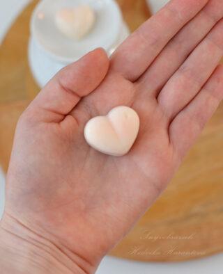 Kouzelné srdíčko s minerálem - kokos