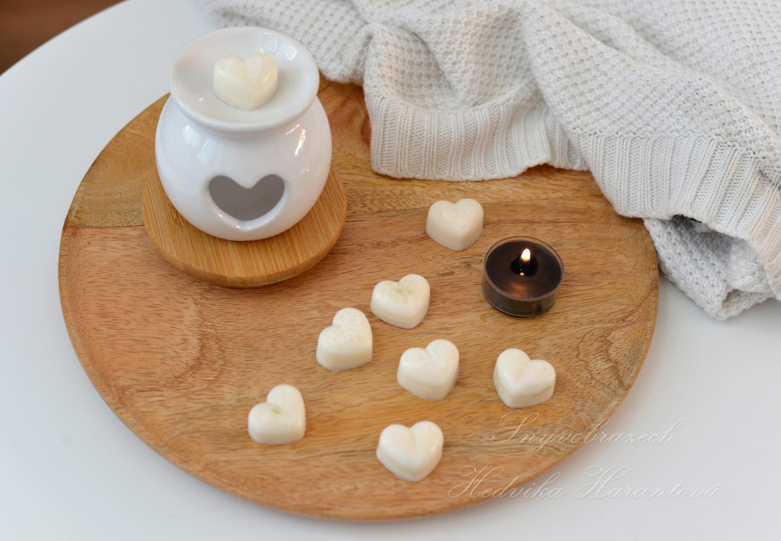 Kouzelné srdíčko s minerálem - vanilka a orchidej - Obrázek 2