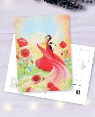 Pohlednička maková panenka