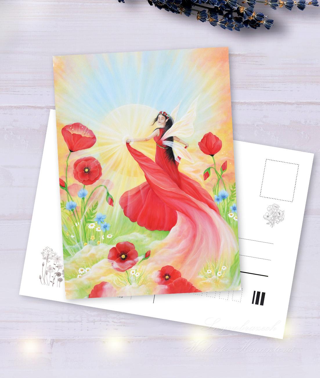 Pohlednička maková panenka