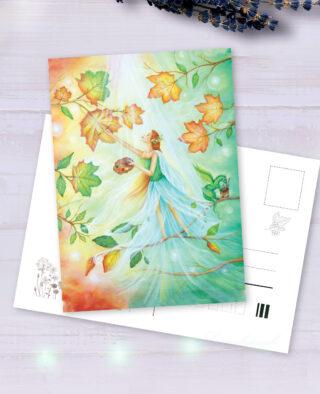 Pohlednička - Podzimní vílka