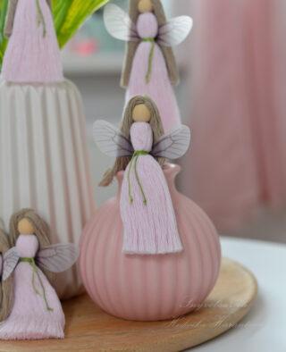 Macramé vílenka - Malinová víla