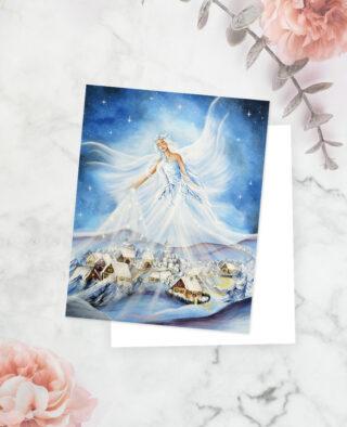 Kartička - Paní Zima