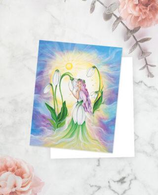 Kartička - Sněženka