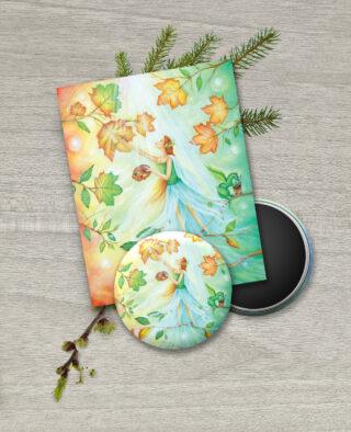 Malování podzimu - magnetka