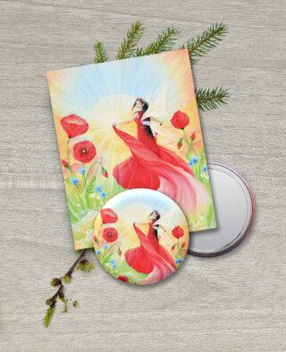 Maková panenka- zrcátko