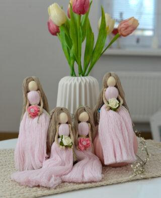 Macramé vílenka - Srdcenka