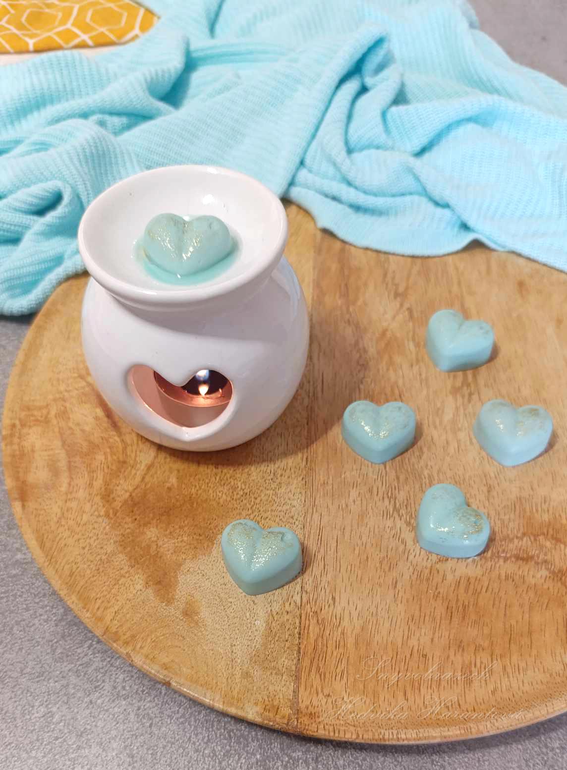 Kouzelné srdíčko s minerálem - Vanilka - Obrázek 2